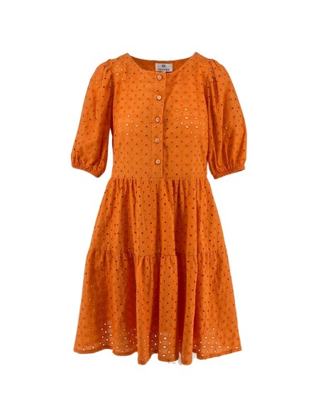 chicard dress cotton orange